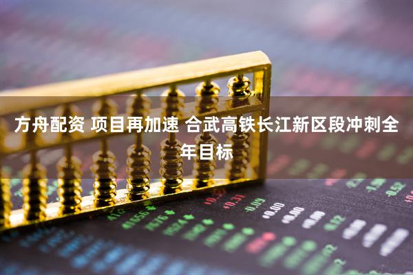 方舟配资 项目再加速 合武高铁长江新区段冲刺全年目标