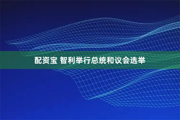 配资宝 智利举行总统和议会选举